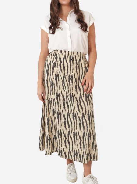 Grey zebra skirt sales